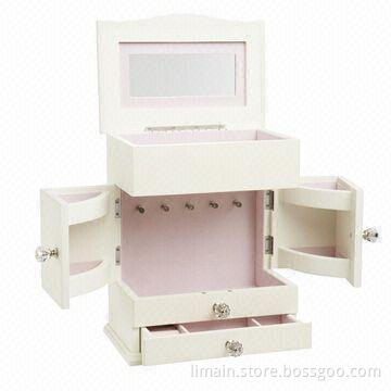 MDF Jewelry Box, Sized 9.5 x 6 x 12-inch